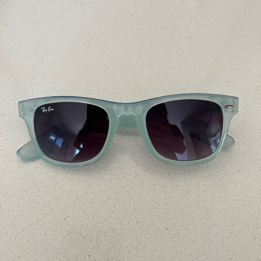 Rayban Wayfarer Ice Pop Sunglasses in Light Blie